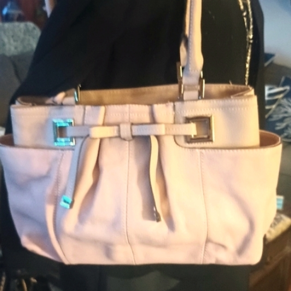 A New Mauve Leather Tignanello Women's Handbag